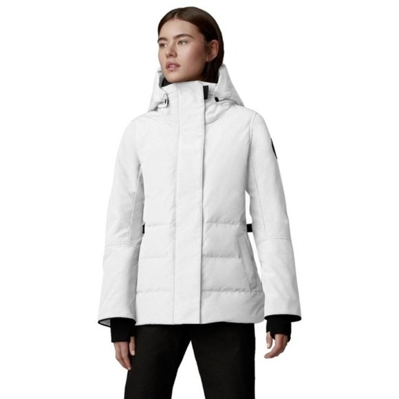 Canada Goose White Lyndale Parka Jacket Coat Size:S
